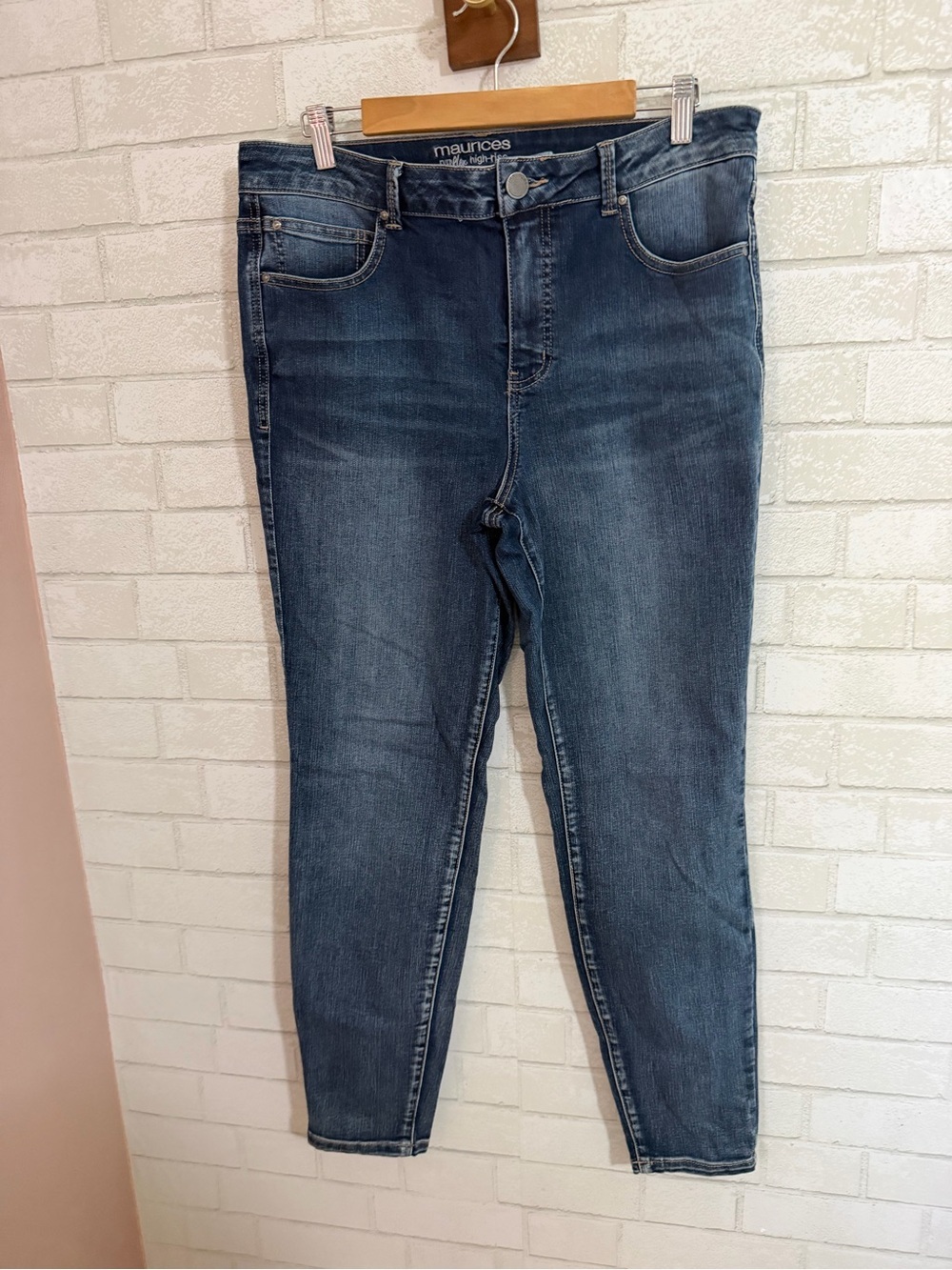 Maurices Women's Dark Blue Skinny Jeans 14 Regulae #3105